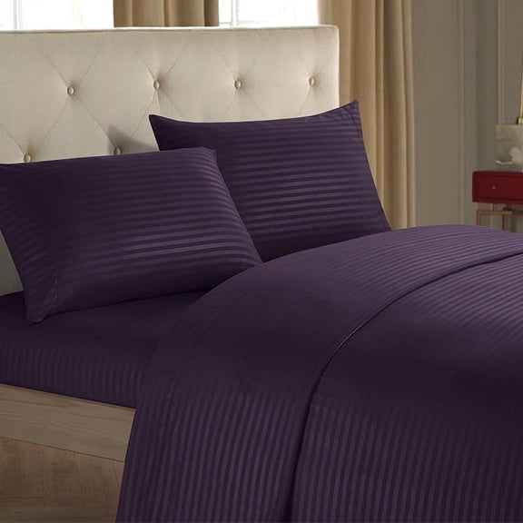Clearance!Plain Woolen Cloth Inlaid Four Piece Bed Set Bed Sheet Set Home Textile