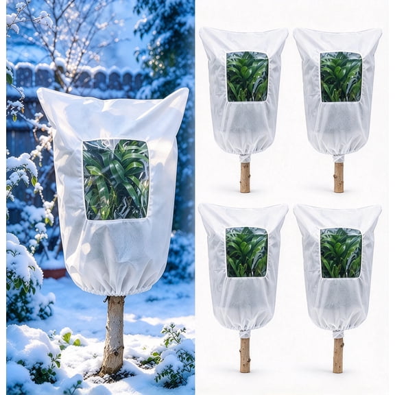 Clearance! Plant Covers Freeze Protection, Winter Cold Weather Frost Blankets Shrub Jacket for Outdoor Plants Fruit