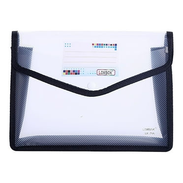 Clearance! Plastic File Folder Poly Envelope Expanding File Wallet Document Folder with Snap Button Closure, Legal Size, 5 Pack Large Waterproof Accordion File Pouch Folders for School School Folders