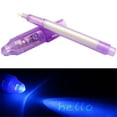 thumbnail image 1 of Clearance! Plertrvy Invisible Ink Charm Lamp Pen Uv Big Head Uv Currency Detector Lamp Pen 2ml, Purple Light Ultraviolet Magic Uv Invisible Light Pen Multifunctional Best-Selling Led Light Pen Purple, 1 of 9