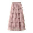 thumbnail image 1 of Clearance Plus Size Dress,Womens 2024 Summer High Waist Boho Floral Maxi Skirt Casual Flowy Swing Pleated A Line Beach Long Skirts(Size：One Size), 1 of 6