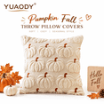 thumbnail image 1 of Clearance! Plush 3D Pumpkin Throw Pillows Covers - Fall/Halloween/Thanksgiving Decor, Cozy Textured Cushions for Couch/Bed, 1 of 7