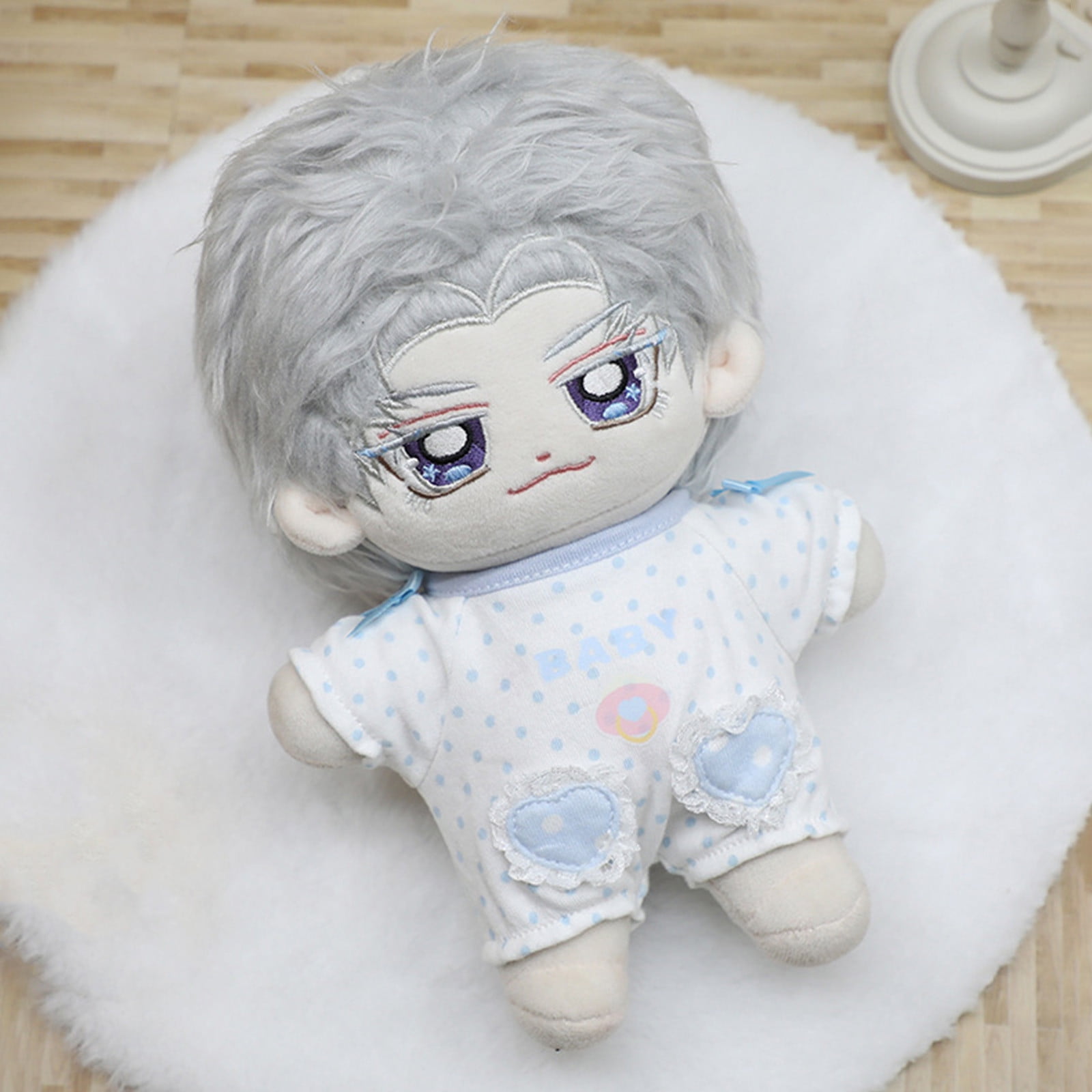 Bambola Di Peluche Con Scheletro 20 Cm - Anime Kawaii Vestita Con Parrucca - Collezione Regalo