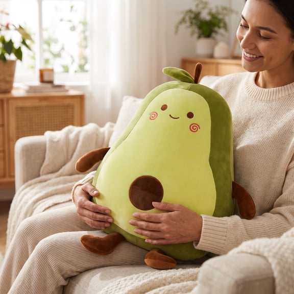 Clearance! Plush Stuffed Animal Fruit Toy - Avocado Plushies for Kids, Cute Stuffed Animals for Lovers, Trendy Decor and Foodie Gift