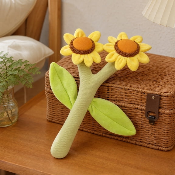 Clearance! Plush Stuffed Animal Soft Toy - Sunflower Plush Figure Toy, Cute Plushies for Kids and Adults, Stuffed Animals for Girls, Bright Home Decor and Gift