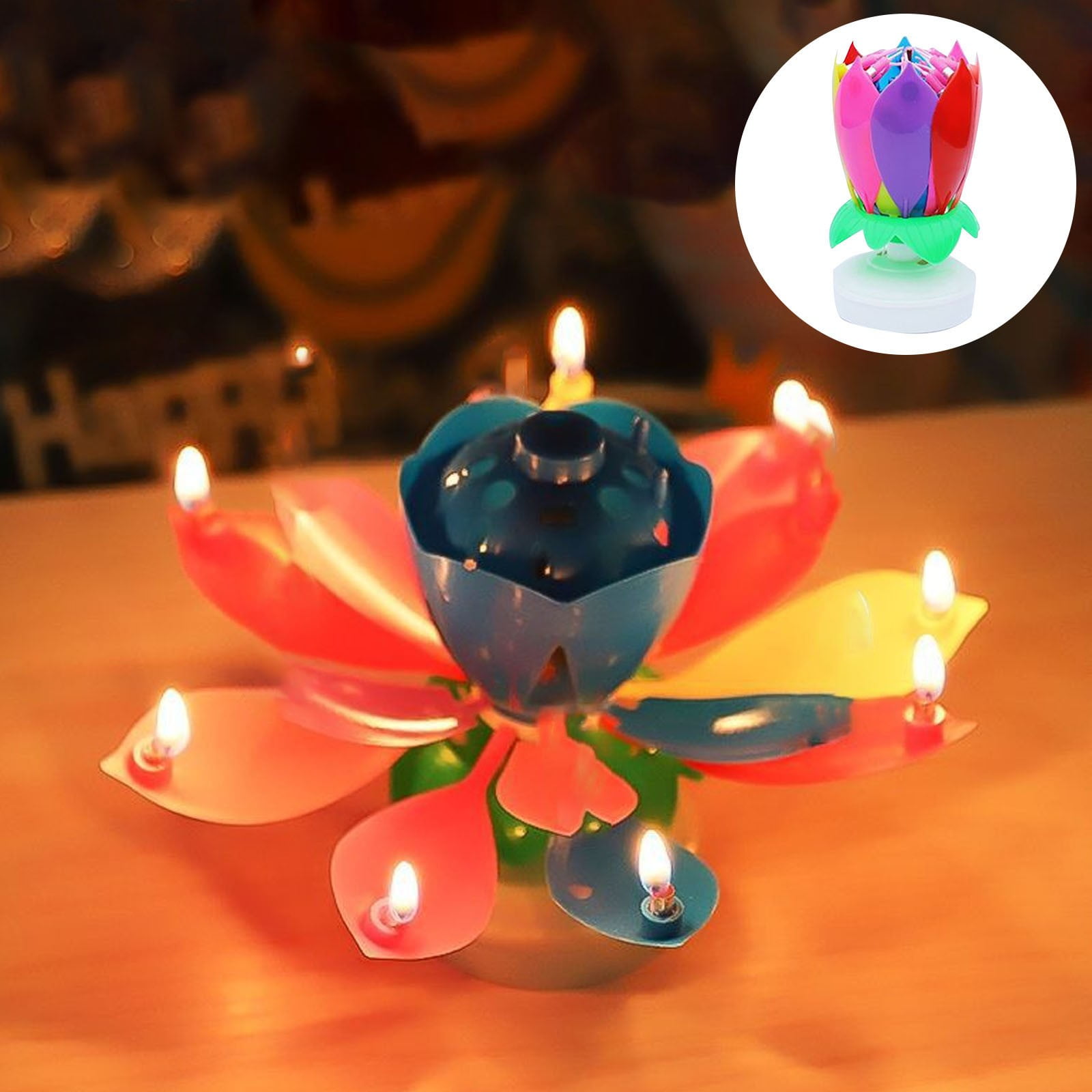 Clearance！ Pmars Candle Birthday Cake Flower Candles with Happy