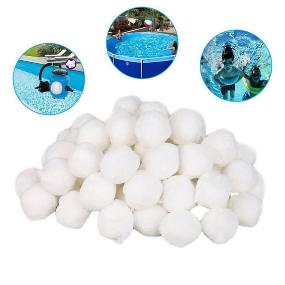 Pool Filter Balls for Above Ground Pool,0.44lbs Pool Filter Balls for Sand Filter,Reusable Eco-Friendly Fiber Filter Media Balls Instead of Sand,Filter Balls Pool for Sand Filter Pump