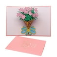thumbnail image 1 of Clearance Pop Up Birthday Card 3D Bouquet Greeting Thank You Card Wedding Card for Mom Wife Girlfriend & Friends on Birthday Wedding Anniversary Thank You All Occasions Cards, 1 of 1
