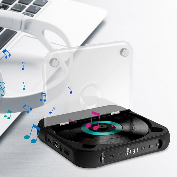 Clearance Portable CD Player,Anti-Skip/Shockproof Home Bluetooth CD Player,Desktop CD Player with LCD Touch Screen,Rechargable Personal CD Players for Car