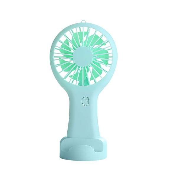 Hvmvliv Portable Fan Handheld Fan with Base Travel Portable Fan USB Charging Mini Fan for Outdoor Travel Camping Green