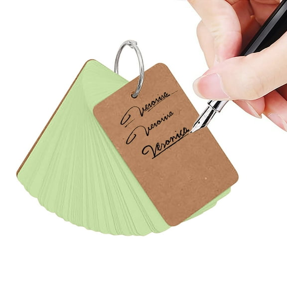 Clearance Post it notes under $5,50 Sheets Of 9.4cmX5cm Blank Page Kraft Paper Notebook Study Card Portable Notepad DIY Notebook 1PC