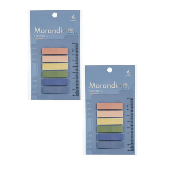 Clearance Post it notes under $5,Sticky Labels, Page Markers, Index Labels, Morandi Annotation Labels, Translucent Index Stickers 2PC