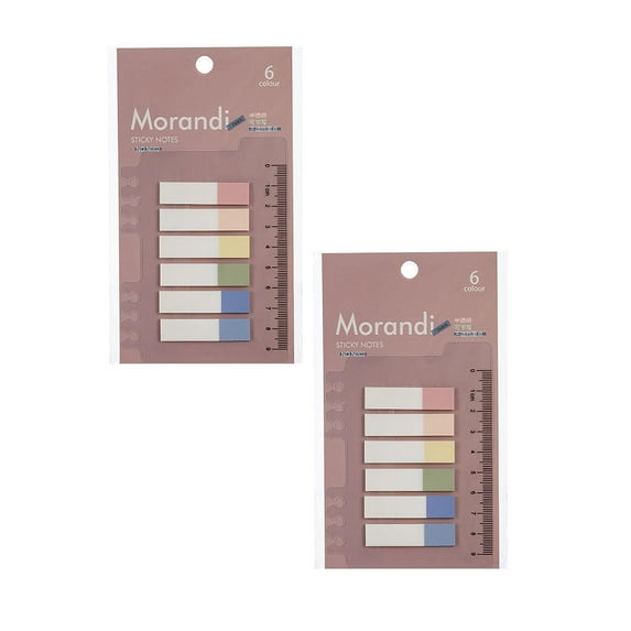 Clearance Post it notes under $5,Sticky Labels, Page Markers, Index Labels, Morandi Annotation Labels, Translucent Index Stickers 2PC