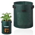 thumbnail image 1 of Clearance! Potato Grow Bags, 7 Gallon Window Vegetable Grow Bags with Flap and Handles, Double Layer Breathable Nonwoven Cloth Fabric Pots for Tomato, Vegetable and Fruit, 1 of 9