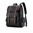 thumbnail image 1 of Premium 15.6" Laptop Bag,Leather Work Business Backpack,Large Capacity Casual Bookbags,Travel Back Pack,Fashionable Style Comfortable Daypack,Waterproof Lightweight Office Backpack, 1 of 9