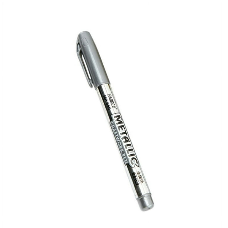 Clearance !Premium Metallic Marker Pens DIY Metal Waterproof Permanent  Paint Marker Pens Sharpie Gold And Silver 1.5mm Student Supplies Marker