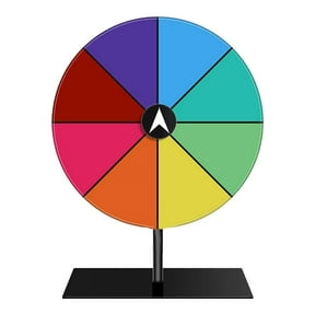 Clearance! Prize Wheel Prize With Stand | Editable Rotating | Table Roulette Wheel | Empty Wheel Of Fortune For Carnival Holiday Game Props