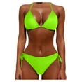 thumbnail image 1 of Prolriy Bikini Sets for Women Up Swimsuit Two Size Women Push Beachwear Bikini Plus Piece Sets Swimwears Tankinis Set Womens Swimsuits Green L, 1 of 3