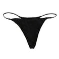 thumbnail image 1 of Clearance! Prolriy Thong Bikini Women Running Low Waist Bikini Bottoms Swim Briefs Beach Shorts Swim Bikini Bottom Shorts Swimwear Beach Womens Underwear Black L, 1 of 7