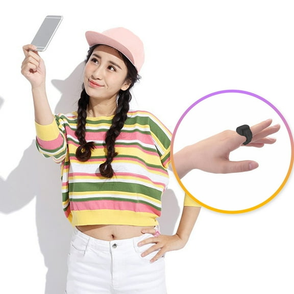 Clearance & Promo, Bluetooth Selfie Remote Wearable Ring - Wireless Camera Control for Photos & Videos, Mobile Photography Accessory, Compatible with Smartphones, Easy Snap, Hands-Free Use