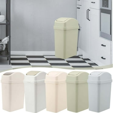 Clearance & Promo, Household Garbage Cans, Living Room Kitchen Large Capacity Garbage Bin, Press Lid Plastic Waste Bin, Thickened Shaking Lid for Home, Trash Can with Lid for Kitchen | Plastic, A