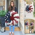 thumbnail image 1 of Clearance & Promo,Independence Day Wreath Wreath Flag Red White Blue Star Decoration Wreath Door Hanging,2PCS|Plastic,White,Vsgery, 1 of 9