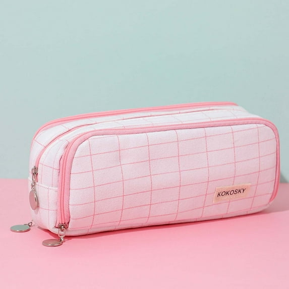 Cyber and Monday Deals, Japanese and Korean Style Multi-layer Cloth Pencil Case Student Stationery Storage Box Pencil Case Crossborder Pen Container Popular Picks | Oxford cloth, F