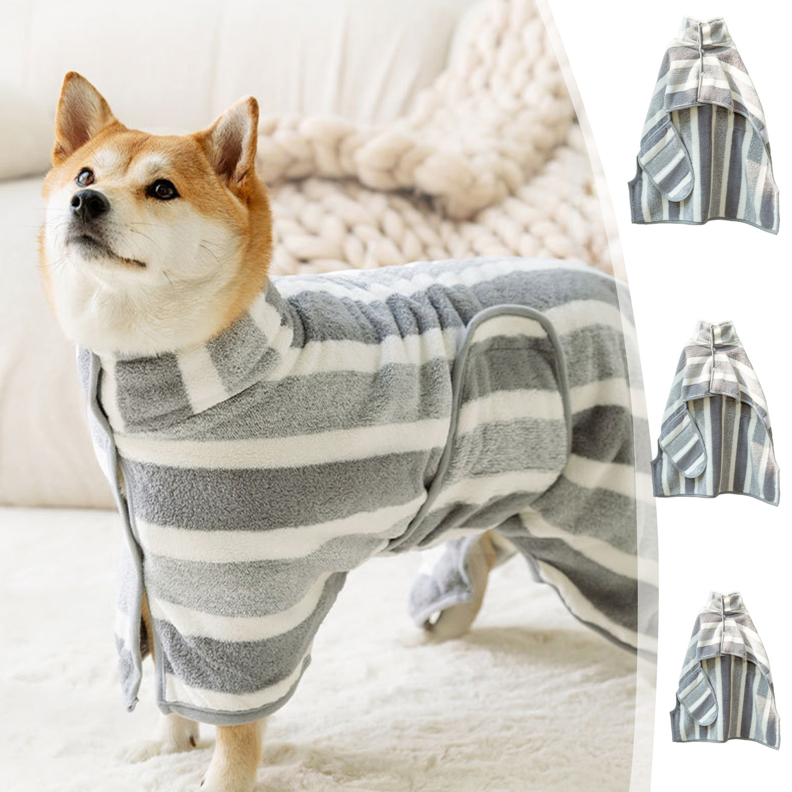 Clearance & Promo,Pet Drying Coat,Quick-Dry Bathrobe for Large Dogs ...