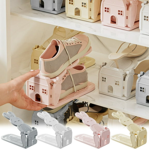 Yulucky Shoe Racks Shoe Rack Economical Plastic Combination Multi Layer Storage Rack Space Saving Cabinet for Home and Dormitories Clothing Wardrobe