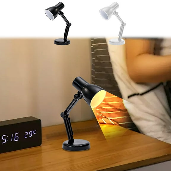 Clearance & Promo, Small Table Lamp Cute Creatives Mini Table Lamp Book Lamp Night Light Small Ornaments Small Appliances , Desk Lamp, Under 25 | Plastic, Black, MIANHT