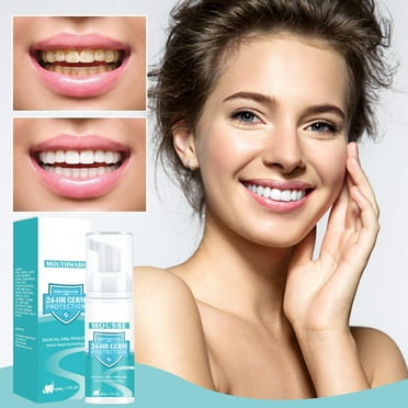 Clearance & Promo, Teeth Whitening Stain Removal, Boosting Foam, 50ml Paste, Enamel Safe, Natural Whitening, Daily Oral Care, Whitening Gel, Oral Health, Daily Brushing New Release | Plastic, White