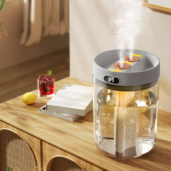 Clearance & Promo, USB Humidifier, Quiet Mist Humidifier, Humidity Display for Bedroom, Office, Plants, Easy Clean, Cool Mist, Portable Home Moisture Solution, Ideal for Sleep & Relaxation Under 25