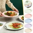 Clearance & Promo, Vintage Straw Round Western Fruit Plates,Rustic