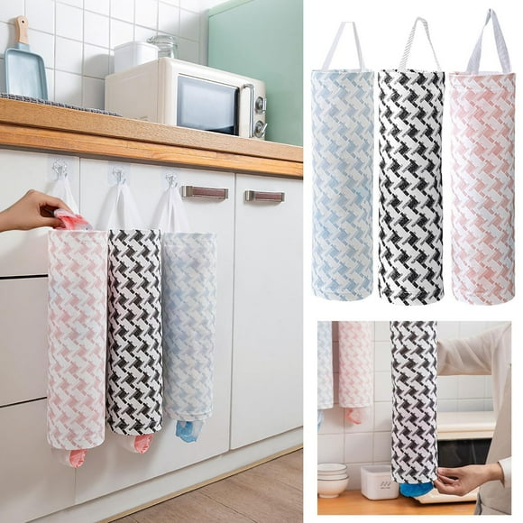 Clearance & Promo, Wall-Mounted Garbage Bag Organizer, Removable Shopping Bag Dispenser, Large Capacity Kitchen Storage Holder, 6-Pocket Popular Picks | Cloth, A, Angeler