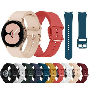 Watch Bands for Galaxy Watch 4 44mm, Soft Sport Strap Replacement, Flexible and Durable for Daily Wear Popular Picks | Silicone, Black, AKLJWH