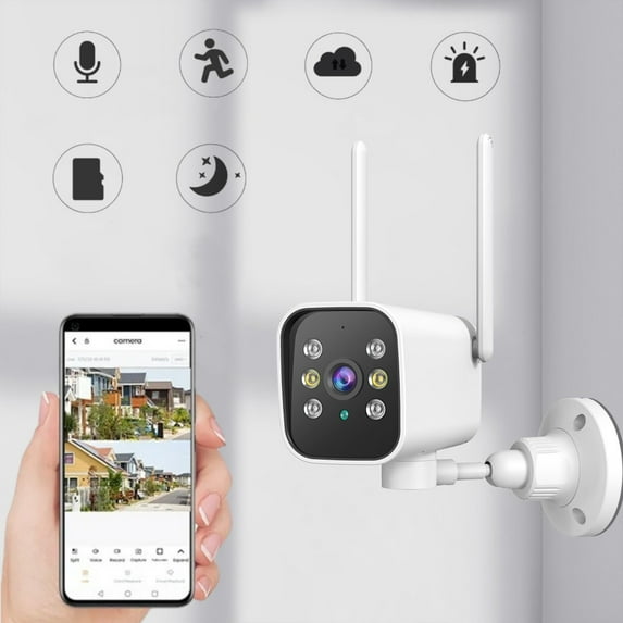 under 5, Wireless 1080P HD Camera - Outdoor 360° Rotating Surveillance | 5G Wifi Mobile Remote Monitoring | Home Security System Ideal for Day & Night Vision Popular Picks | Plastic, White
