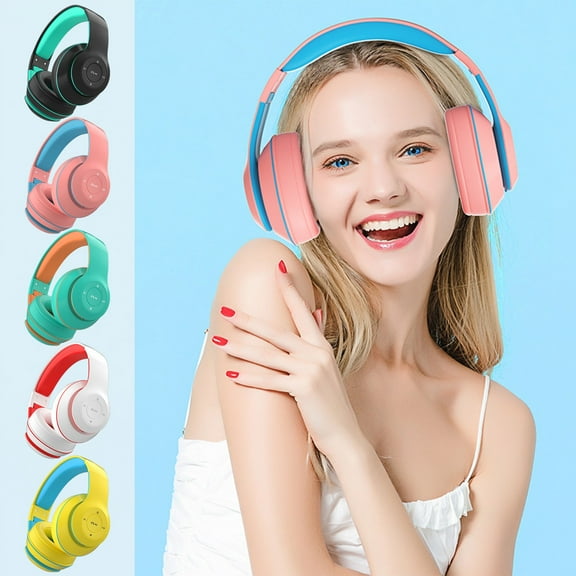 Wireless Bluetooth Headset with Subwoofer-Bluetooth 5.1 Gaming Music Sports and Computer Headphones for Enhanced Audio Bluetooth Headphones|Plastic Black Yulucky