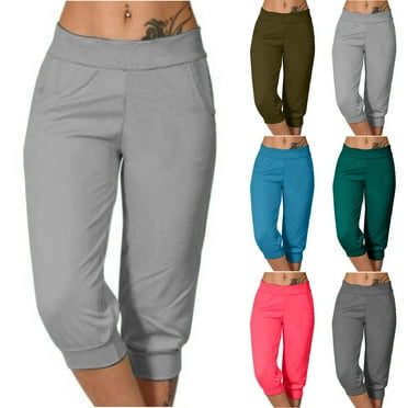 Clearance & Promo, Women’s Gradient Yoga Pants, Loose Soft Drawstring Workout Trousers, Outdoor Sports Casual Pants with Pockets | Sopatenor, Blue L