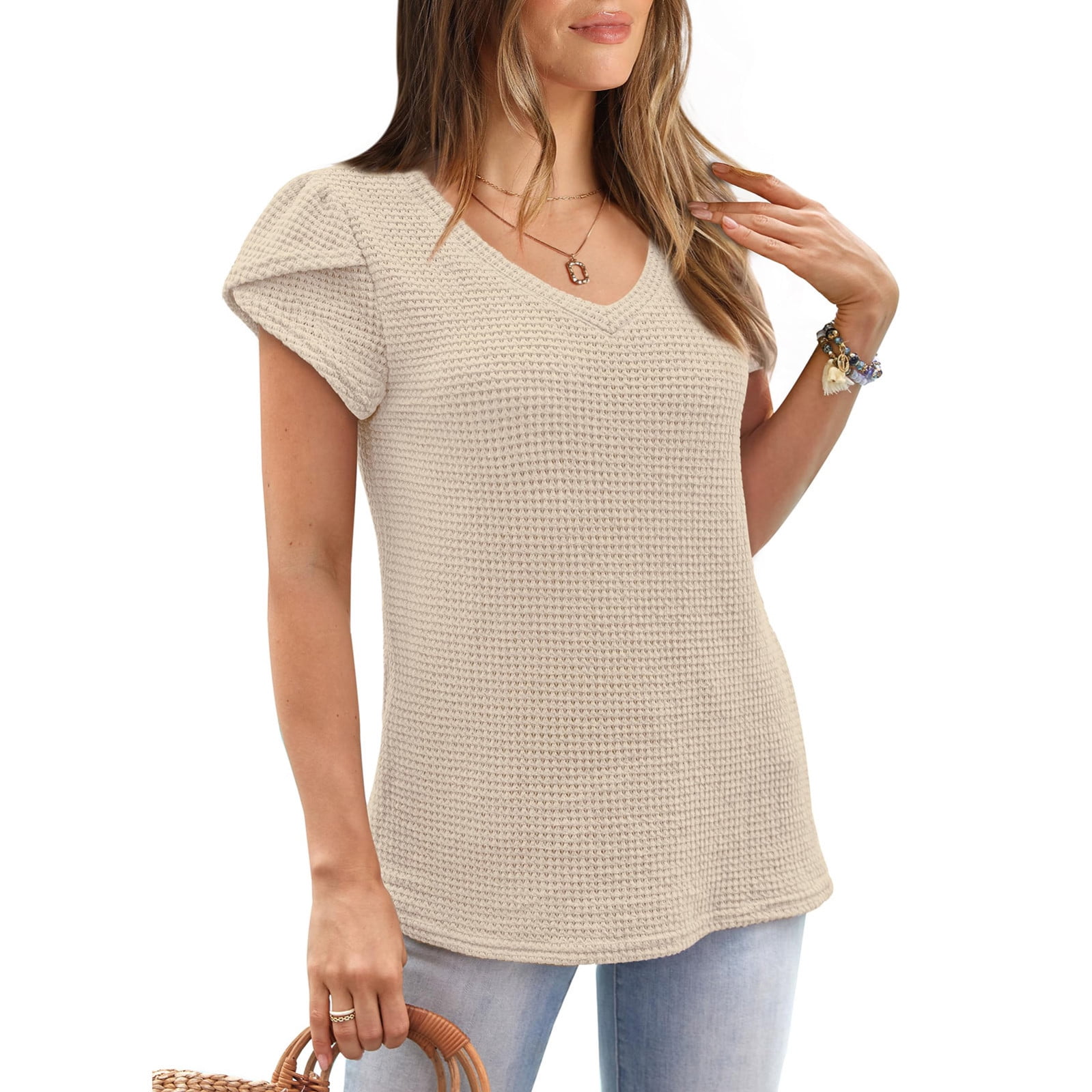 Women S Casual Round Neck Loose Two Color Sweater main image 1