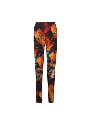 Leopard Print Snowflake Color Nine Point Pants Yoga Leggings Women