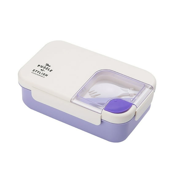 Clearance Promotion KULOKHUI Lunch Box Bento Lunch Box Reusable 3 Compartment Food Container For School Work Travel Student Lunch Box Bento BoxAOne Size