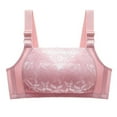 thumbnail image 1 of Pull On Bras for Women Convertible Bra Feature V-Neck Balconette Bra Style W-1791 Pinks XL, 1 of 6