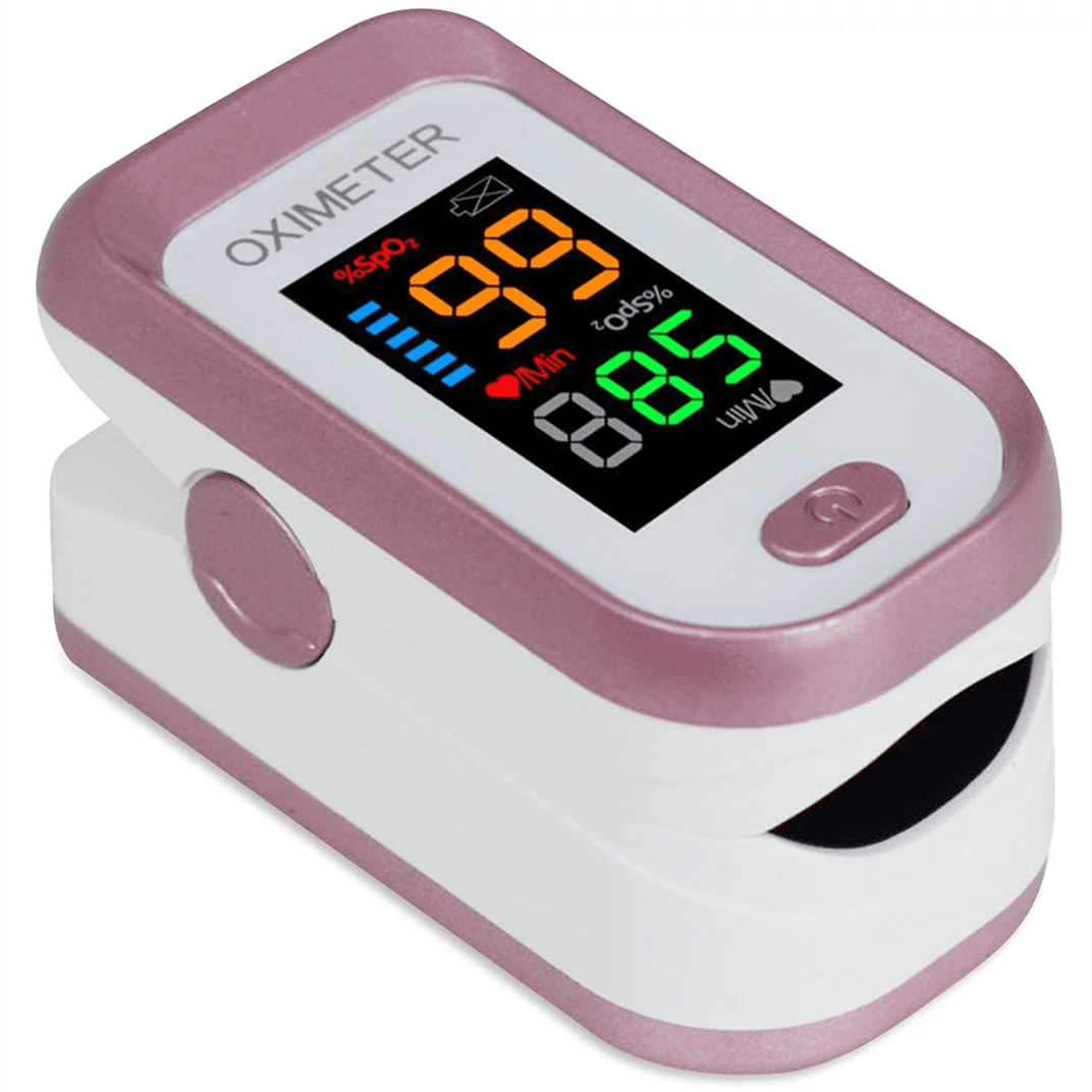 Tensiomètre Magenta Doigt Pulse Oximete LED HD Affichage Portable Oxymètre  Équipement Médical Blood Oxygen Monitor de Pouls