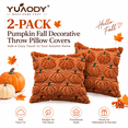 thumbnail image 1 of Clearance!Pumpkin Fall Decorative Throw Pillow Covers Soft Faux Fur Pillow Covers for Autumn Harvest, Fluffy Plush Accent Pillow Cases for Farmhouse Halloween Decor,2pcs, 1 of 7