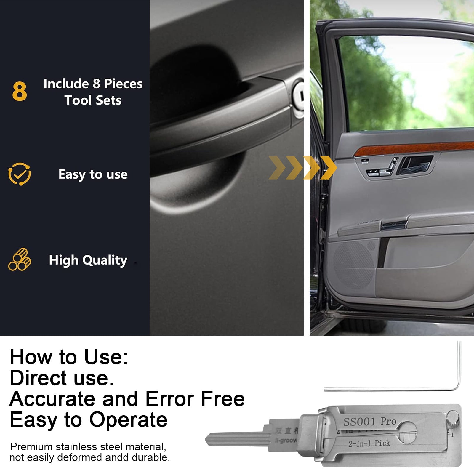 Clearance! QAQYU Stainless Steel Key Decoder (1PCS) - Walmart.com