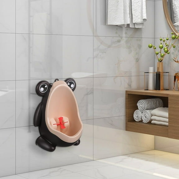 Qnjujn Baby Boys Urinal, Cute Shape Hanging Toddler Urinal with Rotating Windmill & Suction Cups - Potty Training Toilet for Kids, Bathroom Home Travel - BPA-Free, Easy Clean