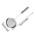 thumbnail image 1 of Qnjujn Stainless Steel Fine Mesh Strainer Spoon - Oil Skimmer, Soup Filter for Grease & Foam - Kitchen Colander for Cooking, Baking & Frying, 1 of 9