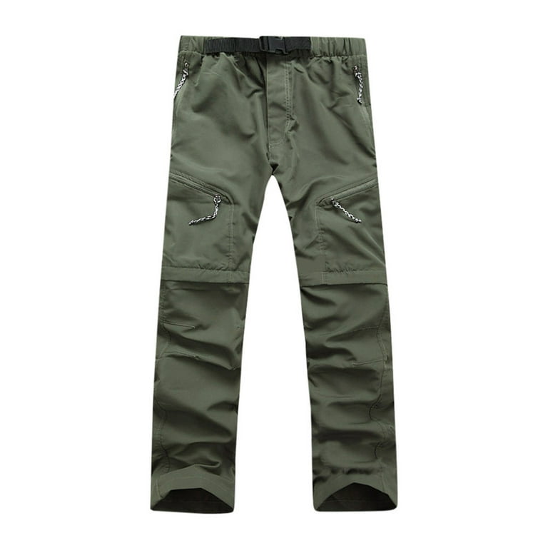 Clearance RYRJJ Men's Hiking Cargo Pants Quick-Dry Outdoor Water