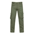 thumbnail image 1 of RYRJJ Men's Hiking Tactical Pants Cotton Chinos Outdoor Combat Cargo Trousers Classic Regular Fit Twill Pants(Army Green,XL), 1 of 9