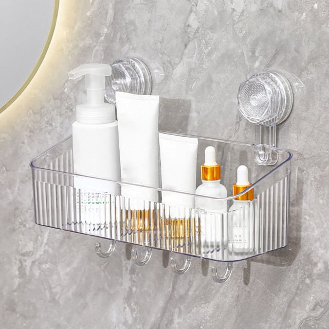HangerSpace Suction Cup Hooks, 1.77 Inches Clear PVC Suction Cups With Metal Hooks Removable Small Suction Cups For Kitchen Bathroom Shower Wall Window Glass Door - 12 Packs